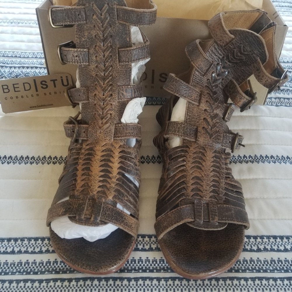 Bed Stu Aurelia Tan Rustic Sandles 6.0 sz